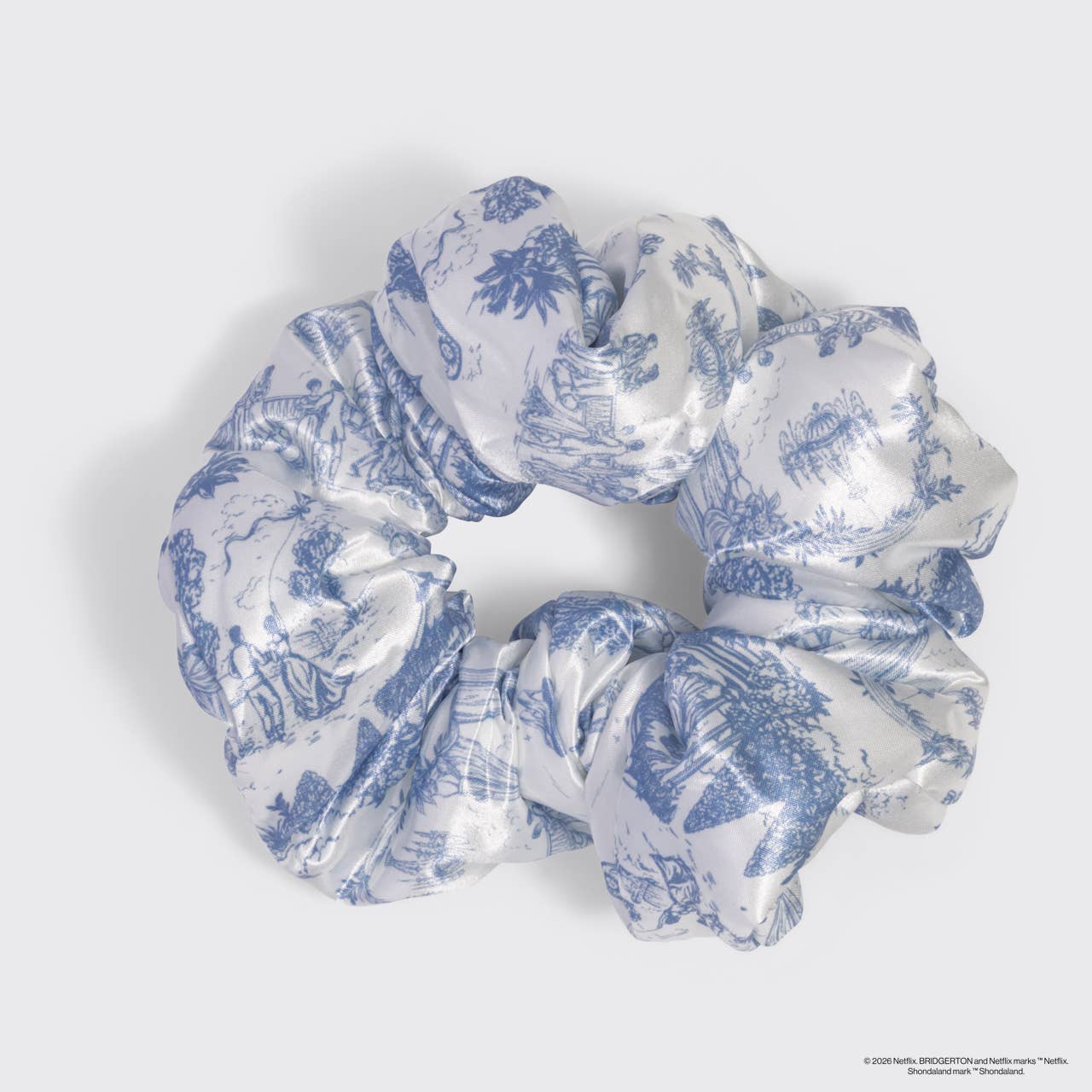 KITSCH - Bridgerton x Kitsch Satin Pillow Scrunchies® - Toile in Bloom - Image 3