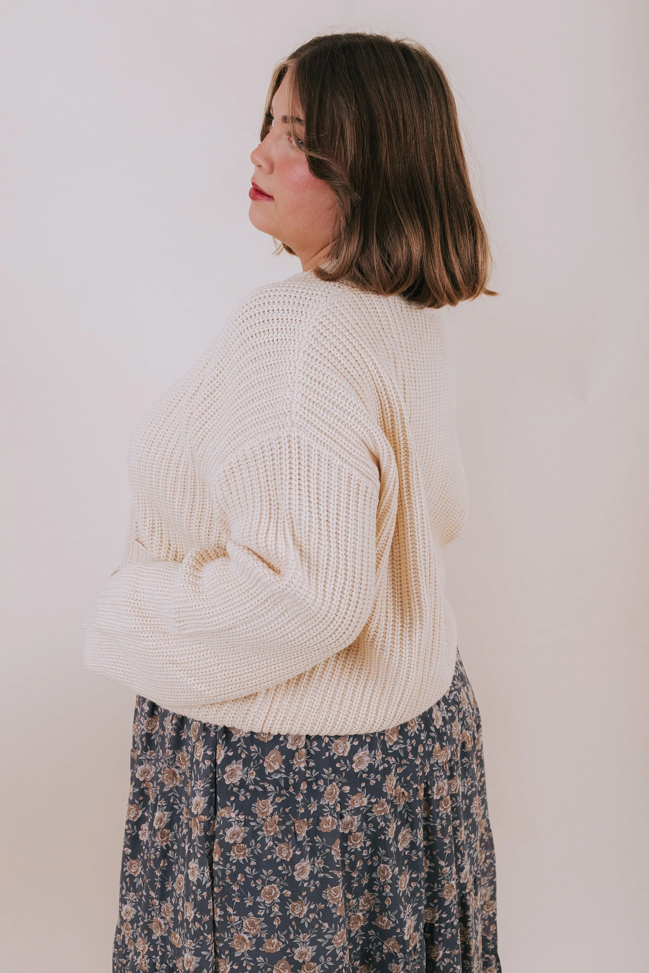 PLUS SIZE - Cappuccino Cloud Sweater - Image 4