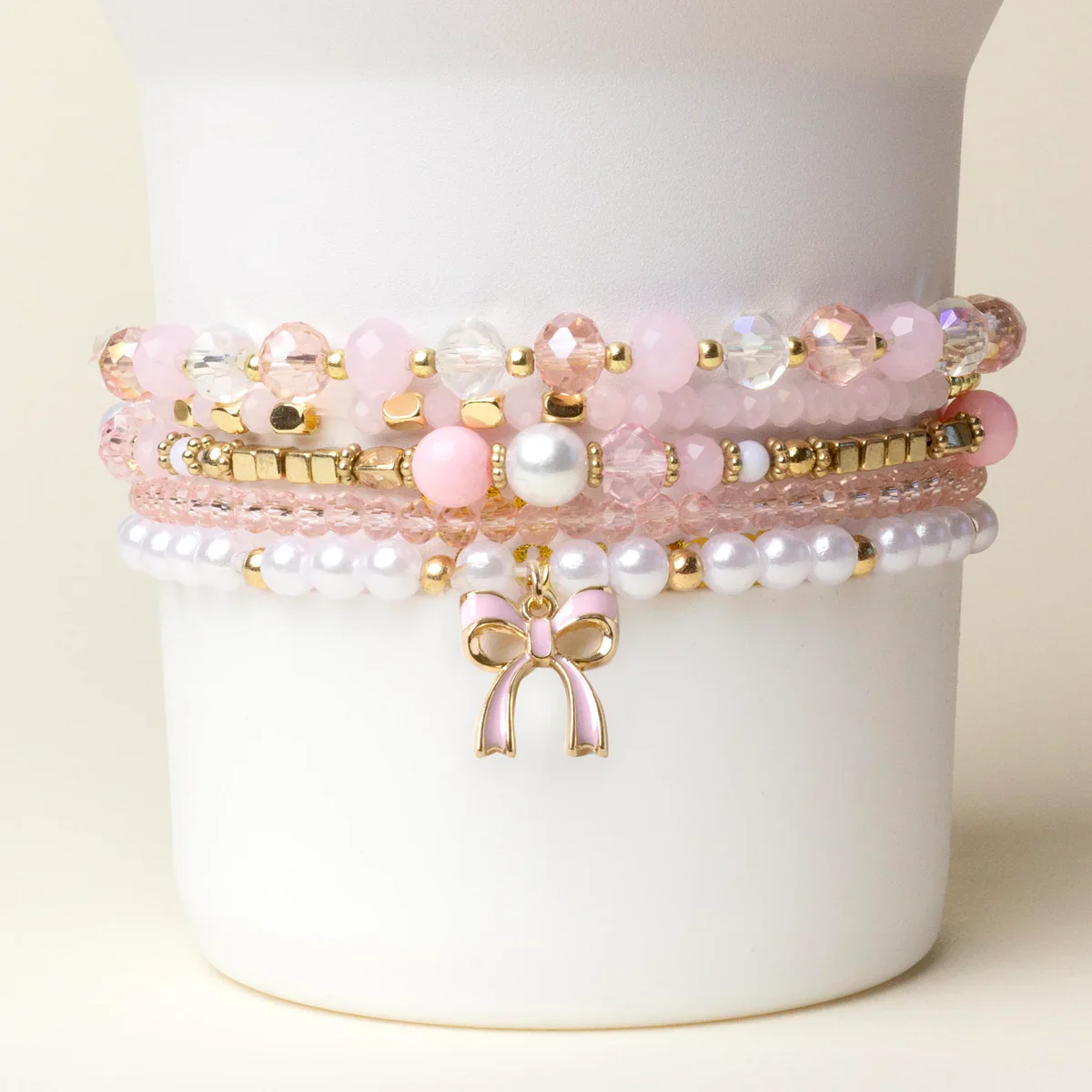 THE DARLING EFFECT - Coquette Charm Tumbler Bracelet Stack - Image 2