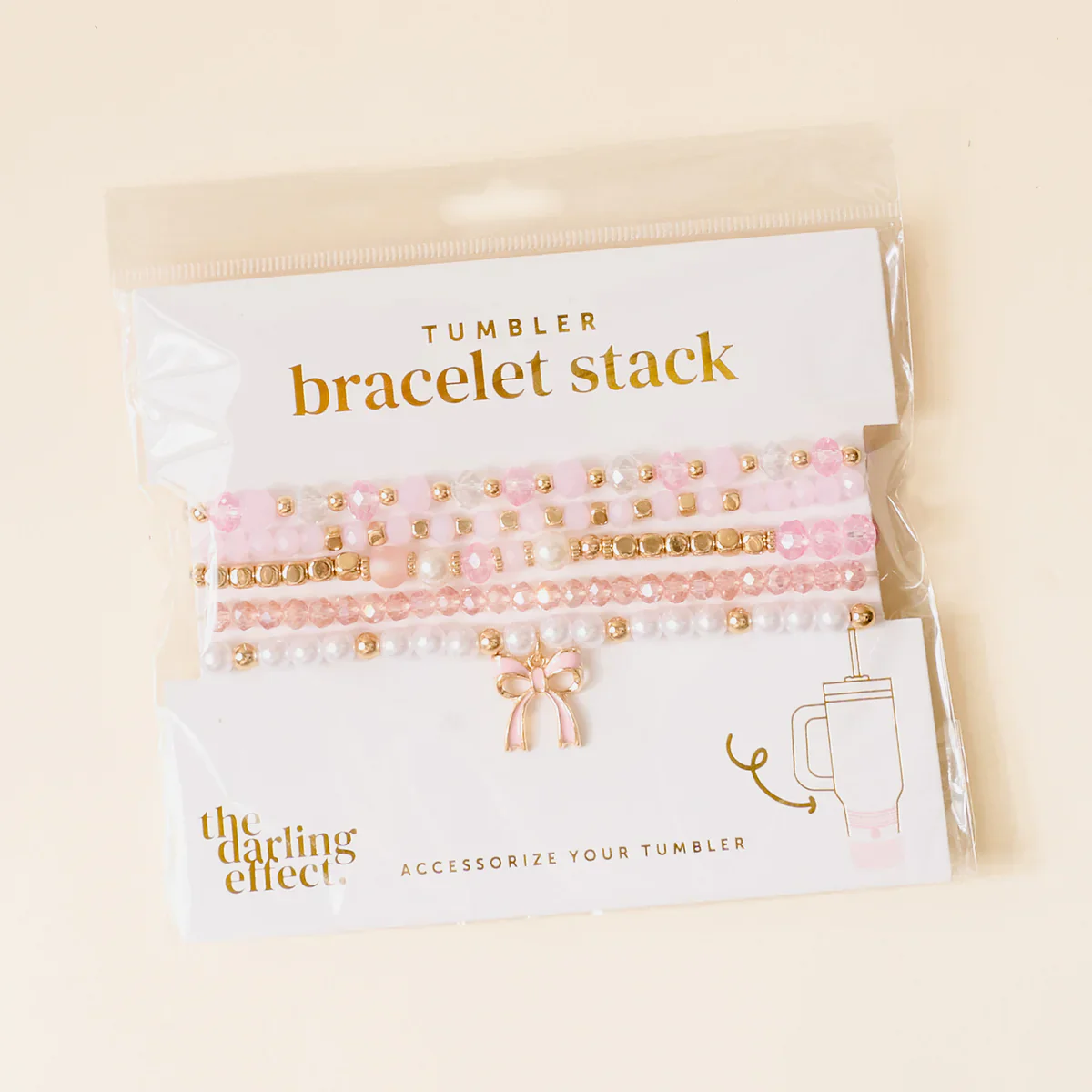 THE DARLING EFFECT - Coquette Charm Tumbler Bracelet Stack - Image 3