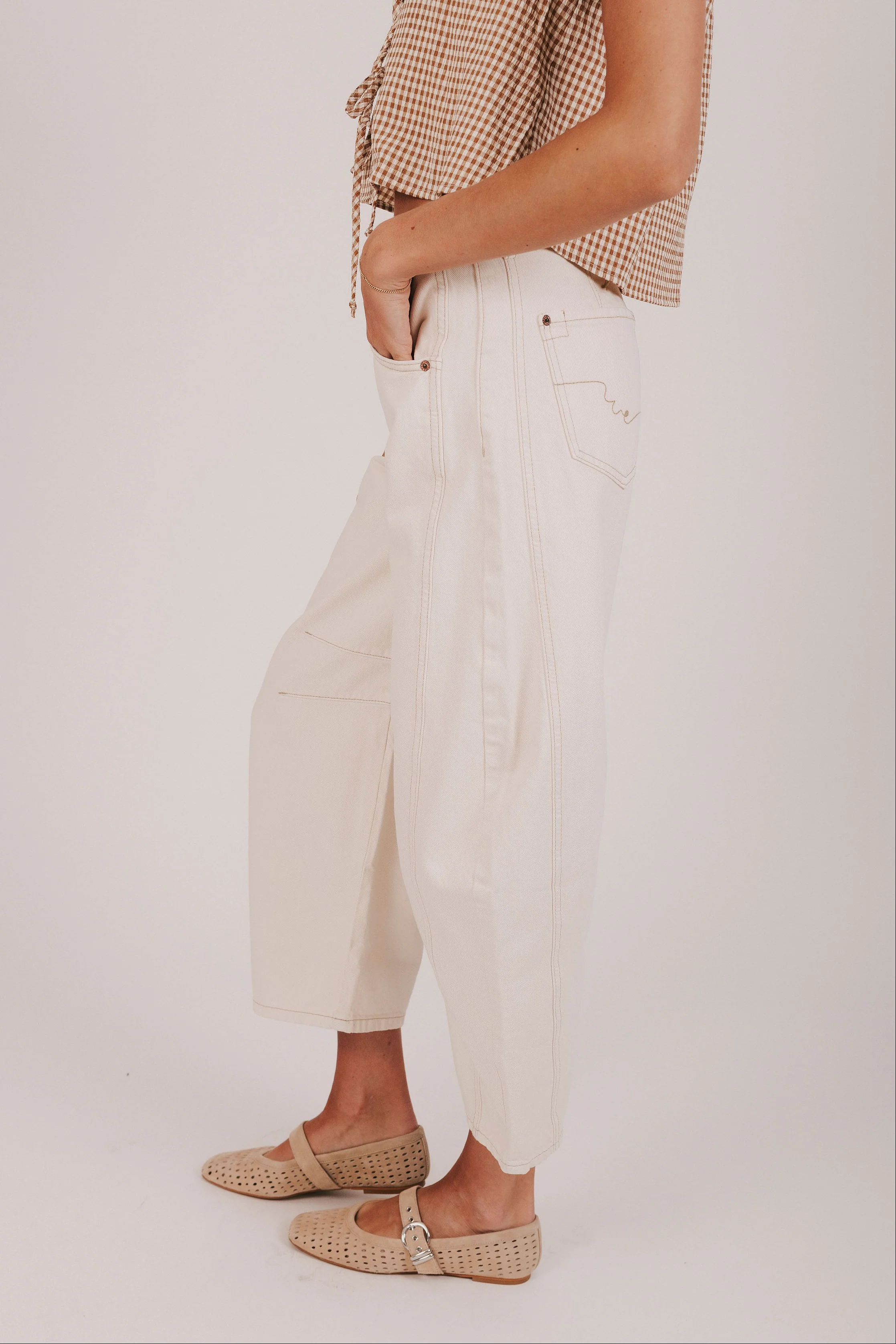 FREE PEOPLE - Good Luck Mid-Rise Barrel Jeans - 7 Colors! - Image 16