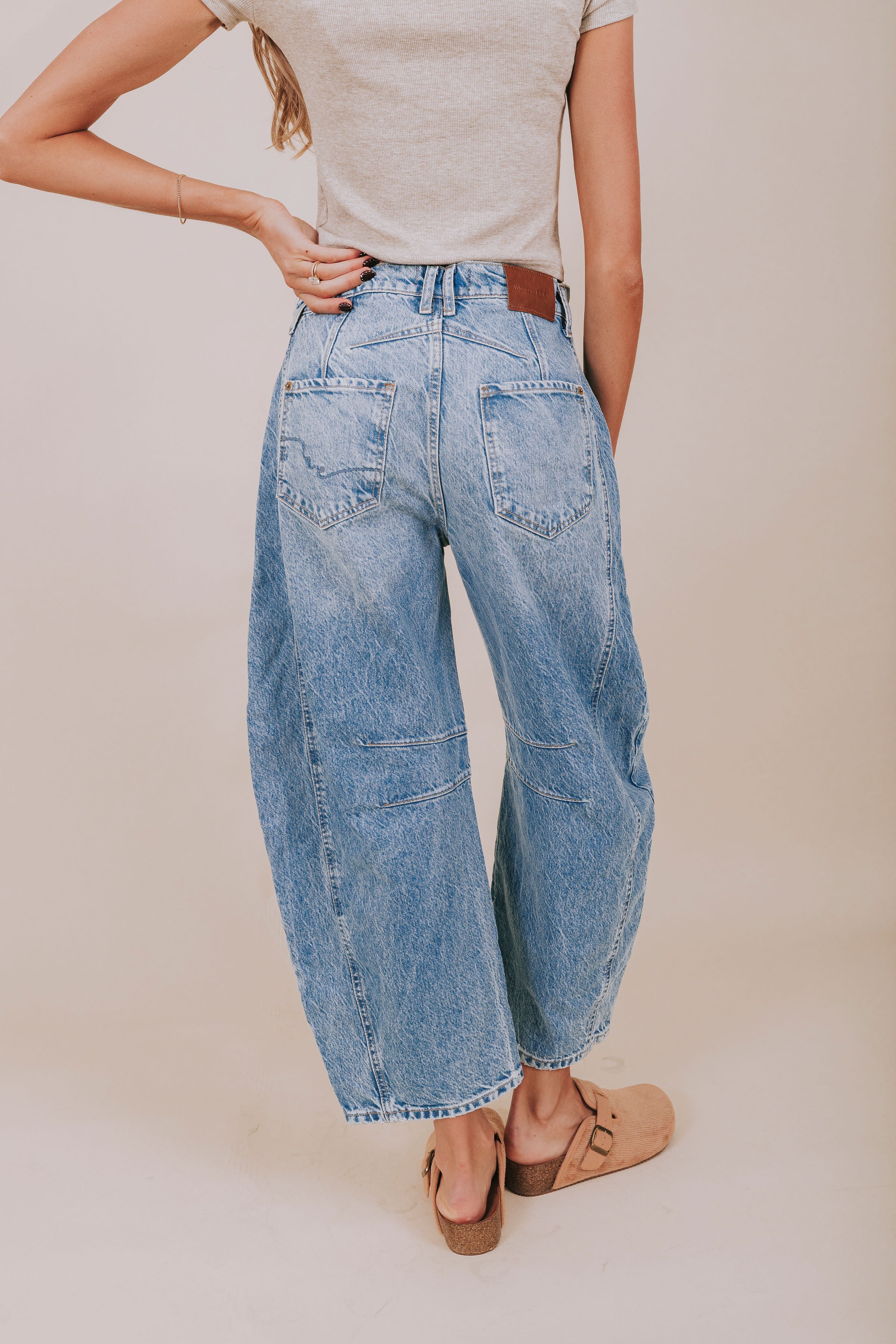 FREE PEOPLE - Good Luck Mid-Rise Barrel Jeans - 7 Colors! - Image 9