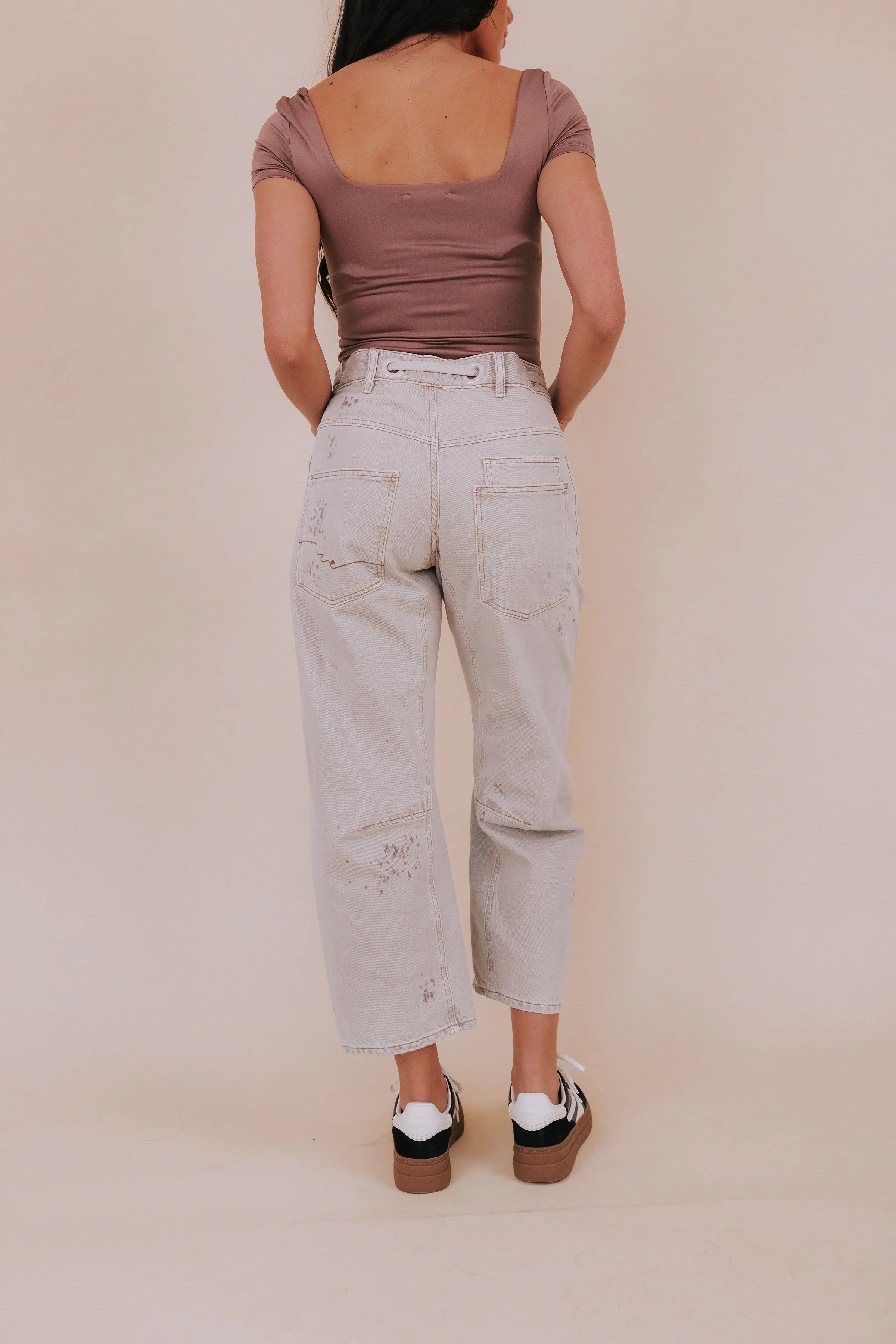 FREE PEOPLE - Moxie Pull-On Barrel Jeans - 2 Colors! - Image 4