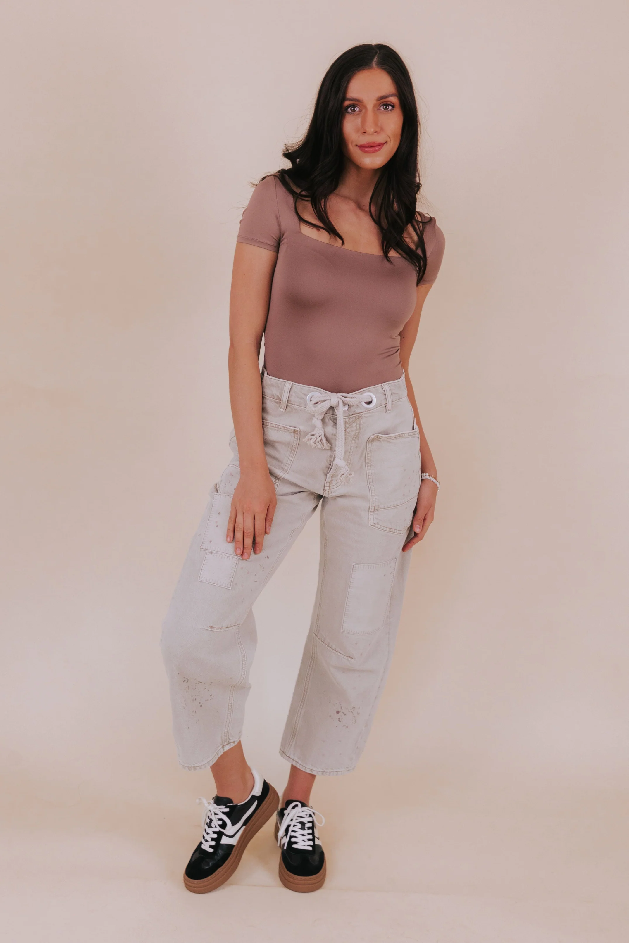 FREE PEOPLE - Moxie Pull-On Barrel Jeans - 2 Colors! - Image 5