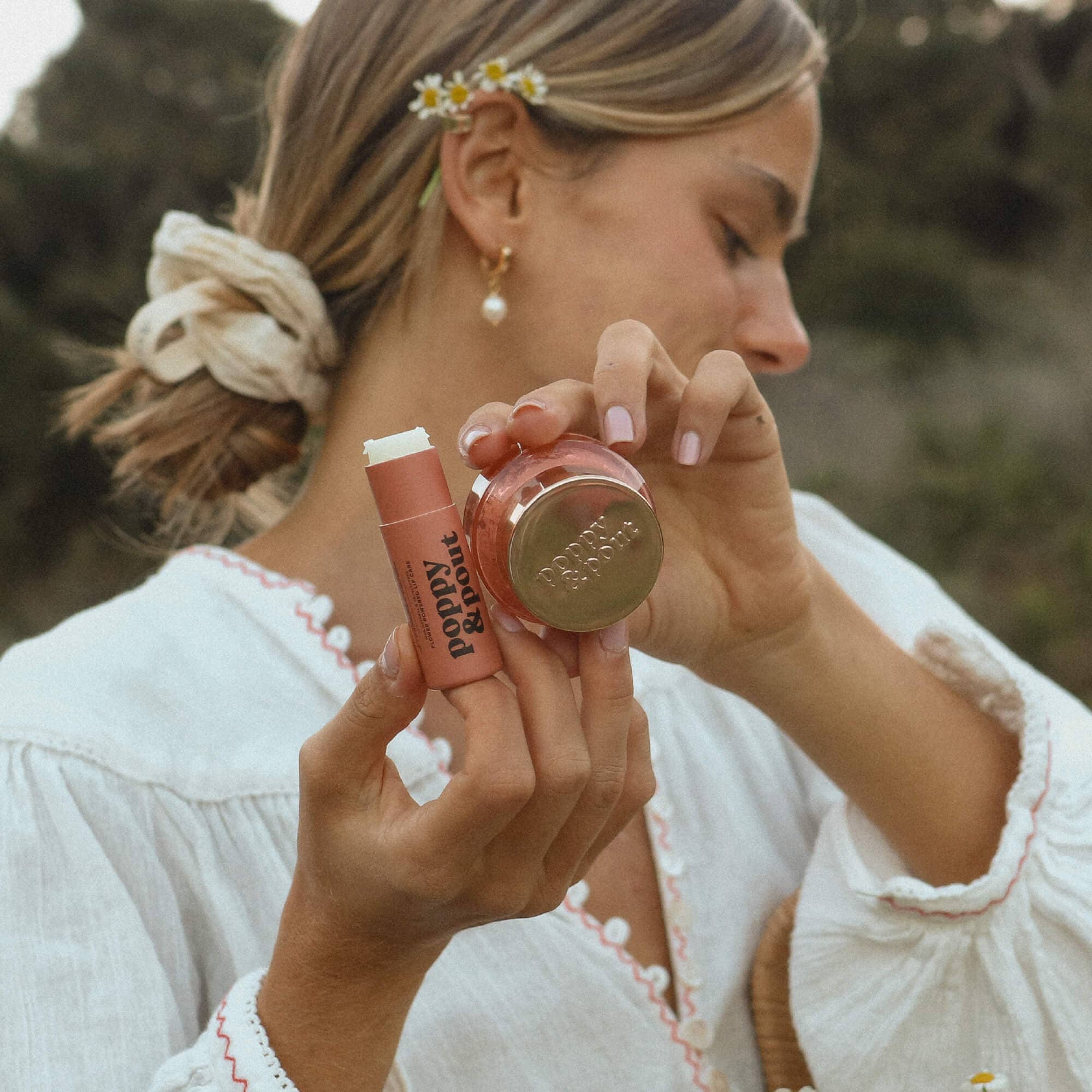 POPPY & POUT - Lip Care Duo - Pomegranate Peach - Image 6