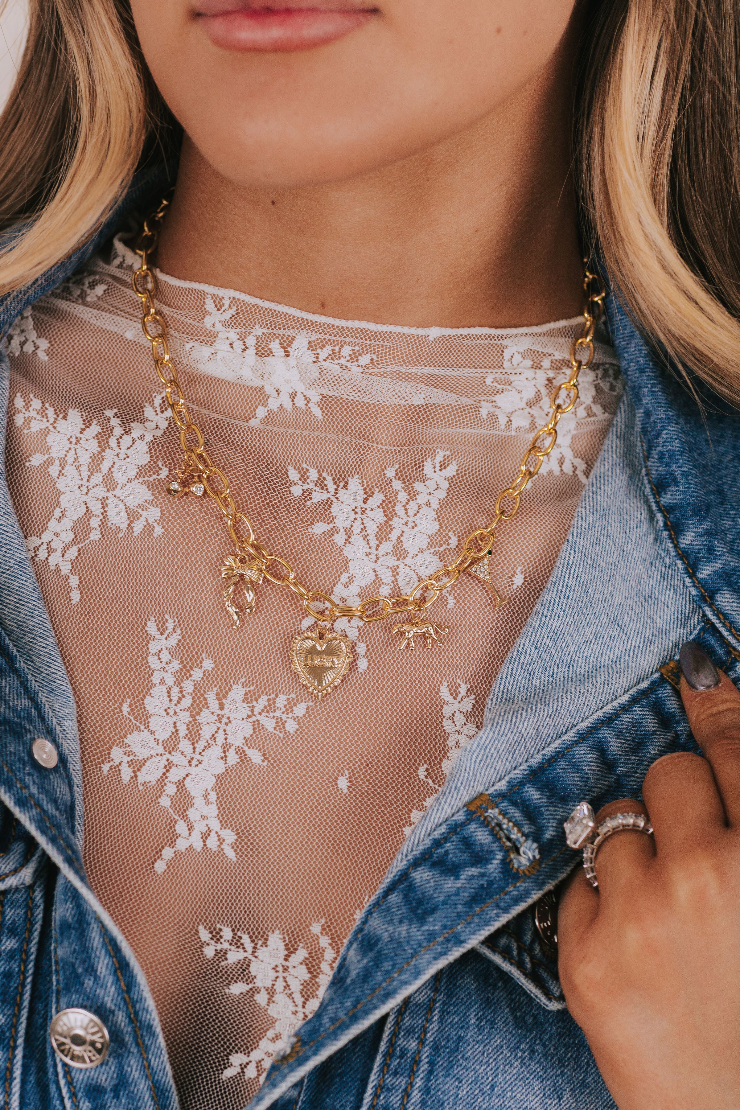 Lucky Life Charm Necklace - Image 2