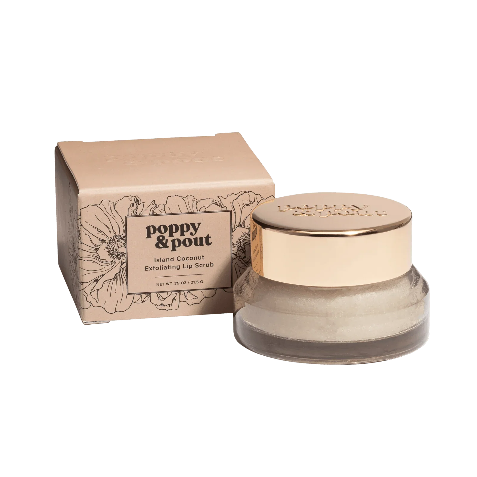 POPPY & POUT - Lip Scrub - Island Coconut - Image 2