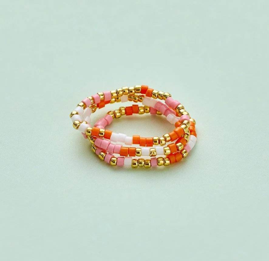 PURA VIDA - Warm Breeze Stretch Ring Set of 3