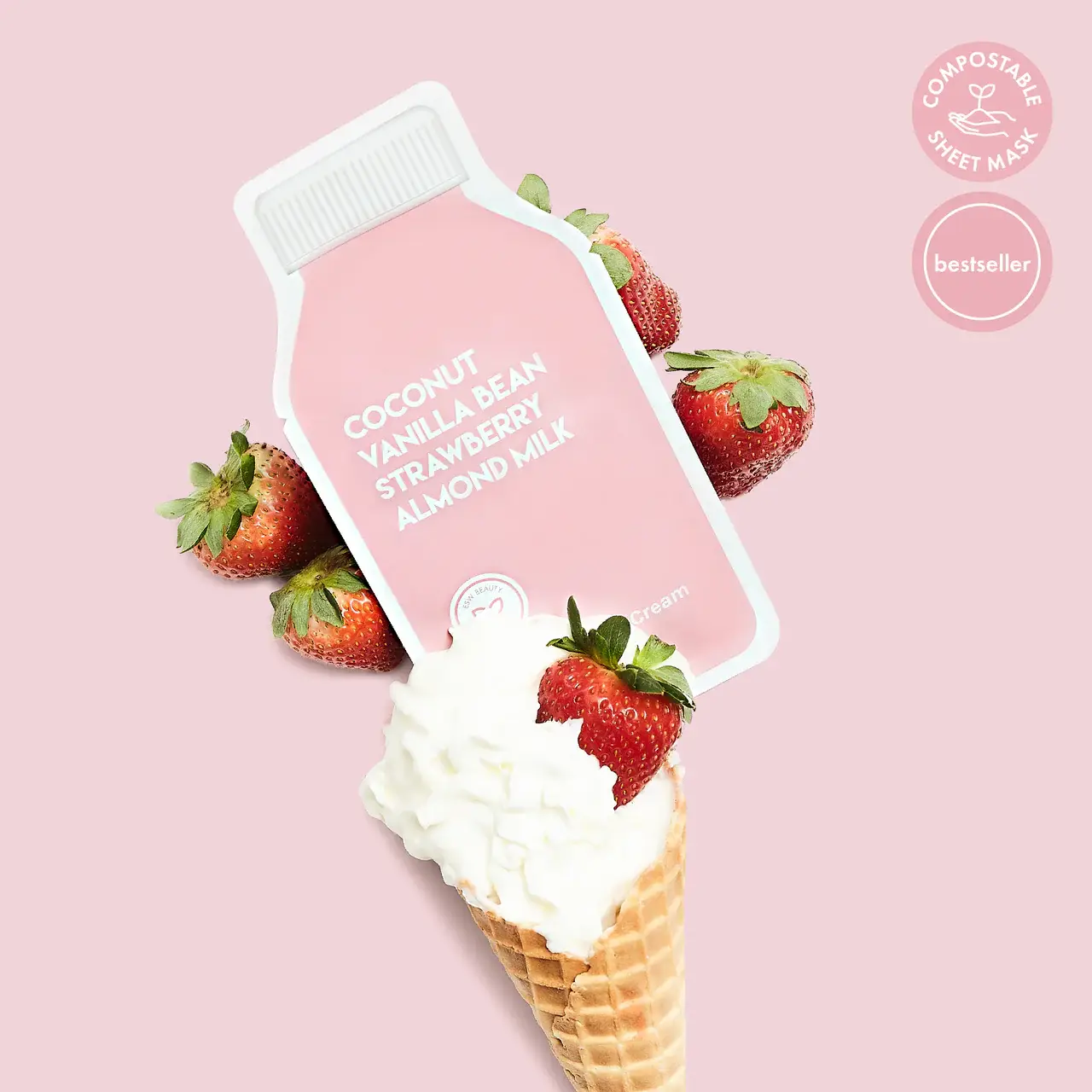 ESW BEAUTY- Strawberries and Cream Soothing Raw Juice Mask - Image 2